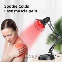 Infrared Red Light Therapy Lamp with 150W Bulb Adjustable Pain Relief Device