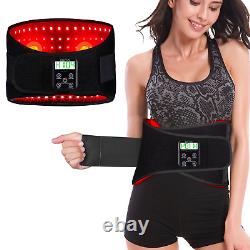 Infrared Red Light Therapy Vibration Massage Cordless Waist Belt With Power Bank