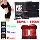 Led Infrared Red Light Therapy Device Knee Joints Muscle Pain Relief Pad Belt