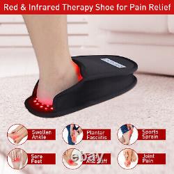 LED Infrared Red Light Therapy Slipper for Foot Neuropathy Pain Relief 1 Pair