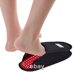 LED Infrared Red Light Therapy Slipper for Foot Neuropathy Pain Relief 1 Pair