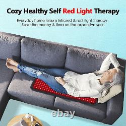 LED Red Light Therapy Pad Infrared Full Body Mat Device Back Muscle Pain Relief