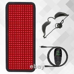 LED Red Light Therapy Pad Mat Infrared Full Body Device Back Muscle Pain Relief