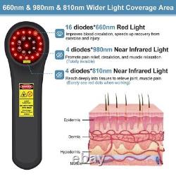 LLLT Therapy 980-660nm, Cold Laser Therapy Portable Red Light Therapy for Pain