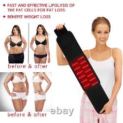 Laser Lipo Belt LED Red Light Therapy Pain Relief Near Infrared Weight Loss Fast