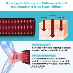 Laser Lipo Belt LED Red Light Therapy Pain Relief Near Infrared Weight Loss Fast
