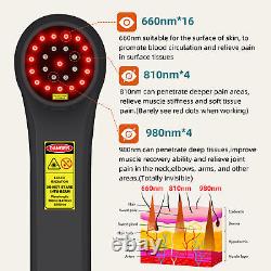 Low Level Cold Laser 980nm4+910nm4+660nm16 Lllt for Soft Tissue Injuries 10HZ
