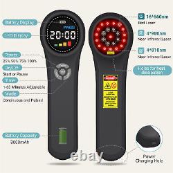 Low Level Cold Laser 980nm4+910nm4+660nm16 Lllt for Soft Tissue Injuries 10HZ