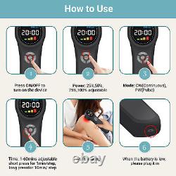 Low Level Cold Laser 980nm4+910nm4+660nm16 Lllt for Soft Tissue Injuries 10HZ