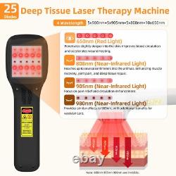 Low Level Light Therapy for Neuropathy Cold Laser Treatment 1-2500mW 3400mAh