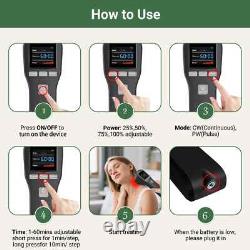 Lower Level Laser Therapy Topical Pain Relief Handheld Home Infrared Light Tool