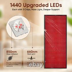 Medical Near Infrared Mat 70x31'' 1400LEDs 660nm & 850nm for Muscle Joint Pain Medical Near Infrared Mat 70x31'' 1400LEDs 660nm & 850nm for Muscle Joint Pain