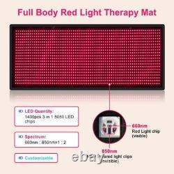 Medical Near Infrared Mat 70x31'' 1400LEDs 660nm & 850nm for Muscle Joint Pain Medical Near Infrared Mat 70x31'' 1400LEDs 660nm & 850nm for Muscle Joint Pain