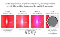 Multi-Functional Pain Relief Device Cold Laser, Red Light, Muscle Stimulation