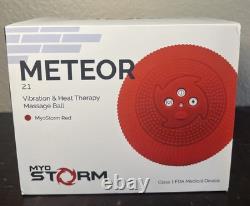 MyoStorm Red Meteor 2.1 Vibration & Heat Therapy Massage Ball Pain Relief