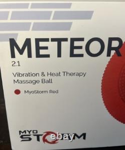 MyoStorm Red Meteor 2.1 Vibration & Heat Therapy Massage Ball Pain Relief