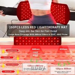 Near Infrared For Neck Back Pain Relief, Red Light Therapy Waist Wrap Pad Belt