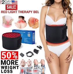 Near Infrared LED Red Light Therapy Belt Pad Body Pain Relief Weight Loss Fast