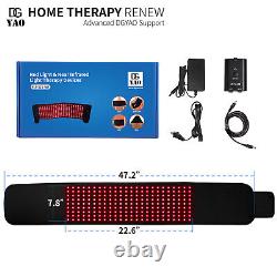 Near Infrared LED Red Light Therapy Belt Pad Body Pain Relief Weight Loss Fast
