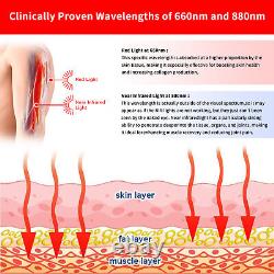 Near Infrared Red Light Therapy Belt Flexible Wrap Devices for Body Pain Relief