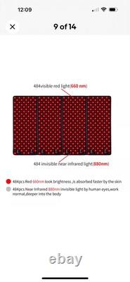 Near Infrared Red Light Therapy Blanket/Pad? Full Body Pain Relief? DGYAO? 880nm