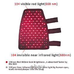 Near Infrared Red Light Therapy Pad Wrap Calf Belt for Effective Pain Relief