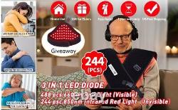 Near Infrared Red Light Therapy Shoulder Wrap Pad Belt For Neck Back Pain Relief