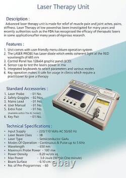 New Advanced Laser Therapy Physiotherapy Cold Low-Level Laser Therapy LLLT Unit