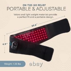 New LifePro Allevared Pro Elite Wireless Red Light Therapy Belt Pain Relief
