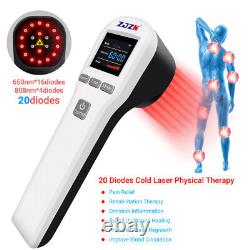 Pain Relief Cold Laser Therapy Device LLLT Red Light Treatment 650nm 808nm 880mW