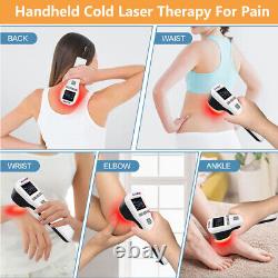 Pain Relief Cold Laser Therapy Device LLLT Red Light Treatment 650nm 808nm 880mW