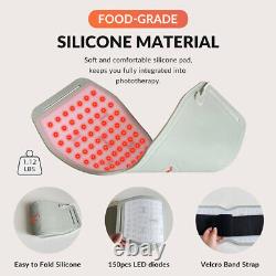 Portable 24W Heated Neck Wrap Red Near Infra Light Therapy Pad for Pain Relief
