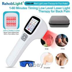 Portable Red Light Cold Laser Therapy LCD Touchscreen for Arm Muscle Pain Relief