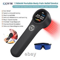 Powerful 1760mW Cold Laser Therapy Body Pain Relief Device Soft Lazer Humans/Pet