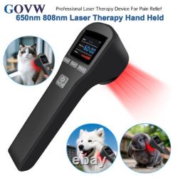 Powerful 808 NIR Pain Relief Cold Laser Therapy device Vet For Pet Cat Dog Horse