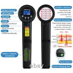 Professional Cold Laser Human Vet Device 808nm15+650nm10 with LED 8000mW