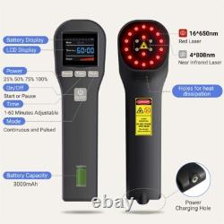 Professional Cold Laser Therapy Device for Chronic Joint Pain Relief 808nm+650nm