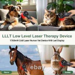 Red 1760mW Class 4 Laser Therapy Device Pain Relief with Infrared Light Machines