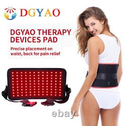 Red & Infrared Light Therapy Device For Waist Back Pain Relief LED Wrap Belt Pad