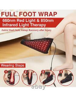 Red & Infrared Light Therapy Shoe, 158PCS 660nm Red Light and 850nm For Foot
