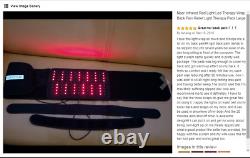 Red Light Near Infrared Therapy Device for Back Joints Arthritis Muscle Relief