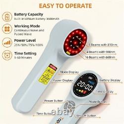 Red Light Therapy At Home for Pain 980nm+810nm+660nm Repair Sports Injuries 10Hz