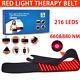 Red Light Therapy Belt Near Infrared Wrap 216pcs Led Heat Pad Body Pain Relief