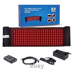 Red Light Therapy Belt Near Infrared Wrap 216pcs LED Heat Pad Body Pain Relief