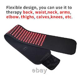 Red Light Therapy Belt Near Infrared Wrap 216pcs LED Heat Pad Body Pain Relief