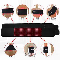 Red Light Therapy Belt Near Infrared Wrap 216pcs LED Heat Pad Body Pain Relief