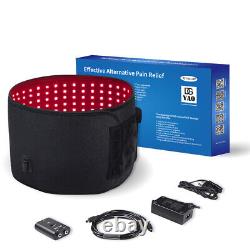 Red Light Therapy Belt Near Infrared Wrap 216pcs LED Heat Pad Body Pain Relief