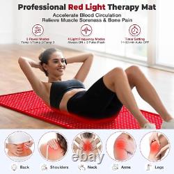 Red Light Therapy Body 67x 24 Infrared Light Therapy Pad for Body Pain Relief