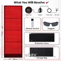Red Light Therapy Body 67x 24 Infrared Light Therapy Pad for Body Pain Relief