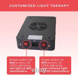 Red Light Therapy Device 300W LED Red/Near-Infrared 660nm/850nm with Hanging Kit